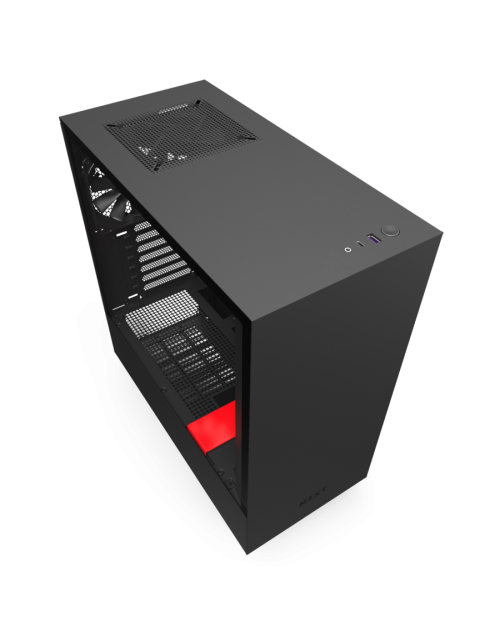 NZXT H510 Compact Mid Tower Black And Red Case
